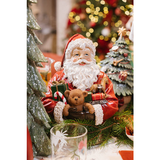 Busto di Babbo Natale in resina – La Giostra di Amelie

