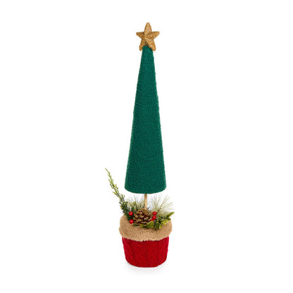 Decorazione a forma di albero in stoffa h 69 cm – Nuvole di Stoffa

