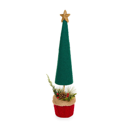 Decorazione a forma di albero in stoffa h 69 cm – Nuvole di Stoffa
