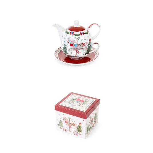 set tea for one completo con piattino e coperchio – La Giostra di Amelie

