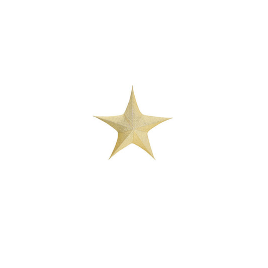 Stella glitter oro decorativa da appendere – chiudibile - 3 misure
