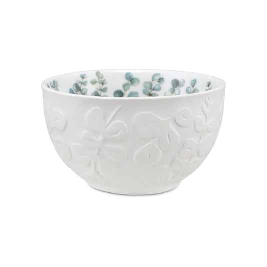 La Coppetta Sempreverde set da 6 pezzi unisce l’eleganza della satin porcelain alla delicatezza di un decoro a rilievo ispirato alla natura. Dimensioni: Ø cm 12 x h 6,5. In negozio e online su 