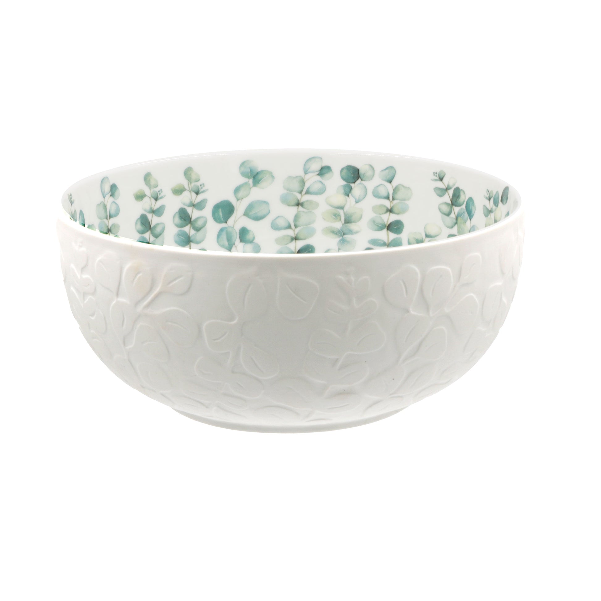 L’Insalatiera Sempreverde unisce l’eleganza raffinata della satin porcelain alla delicatezza di un decoro a rilievo ispirato alla natura. Ø cm 23 x h 10,5. In negozio e online su tuttochic.it 