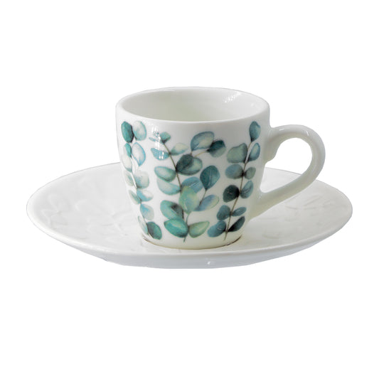 La tazzina da caffè in porcellana Sempreverde Il set da 6 pezzi è perfetto per chi cerca un tocco sofisticato e distintivo nel momento del caffè. Capacità 90 ml. In negozio e online su tuttochic.it 