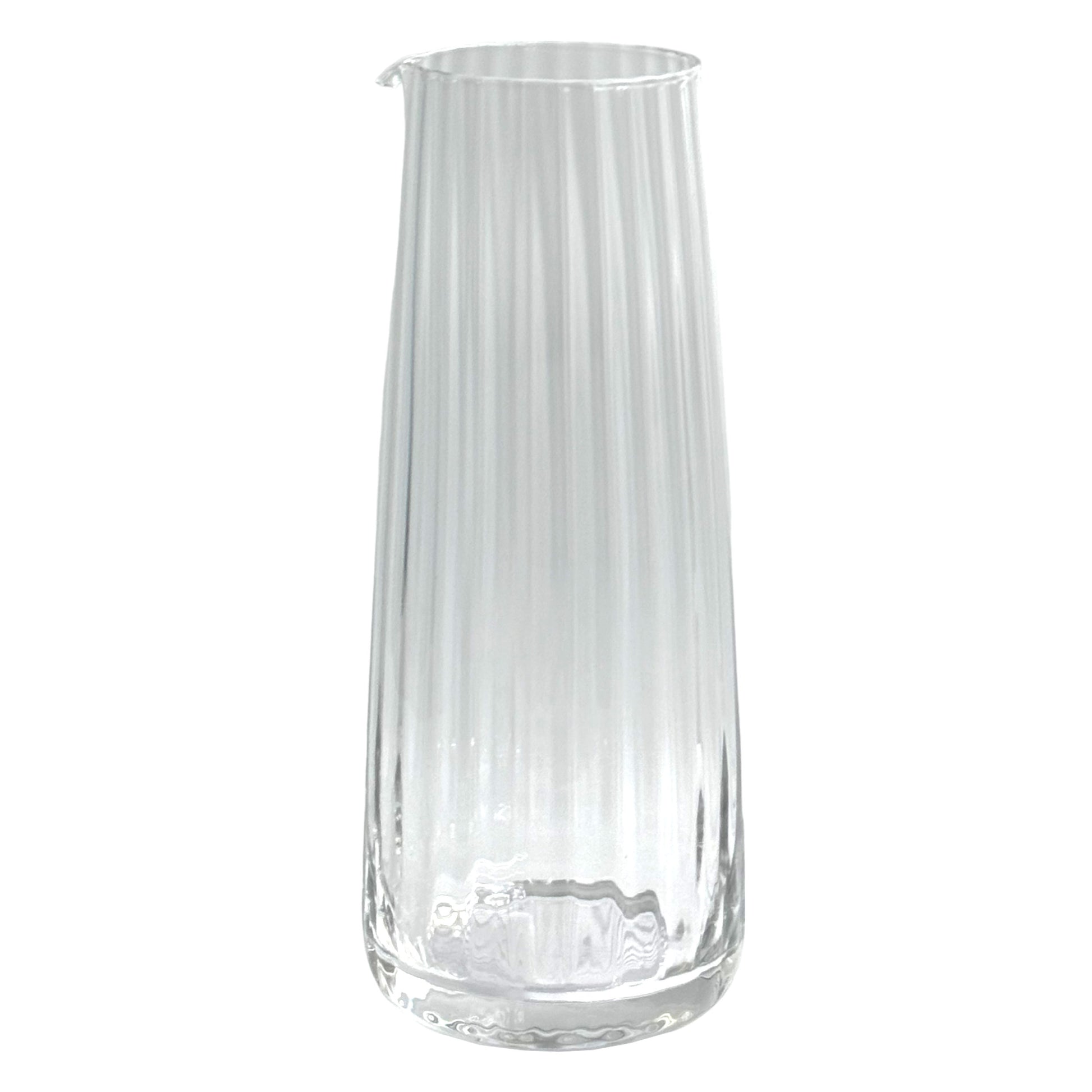Caraffa in vetro soffiato Prismia Rose & Tulipani trasparente 1300 ml