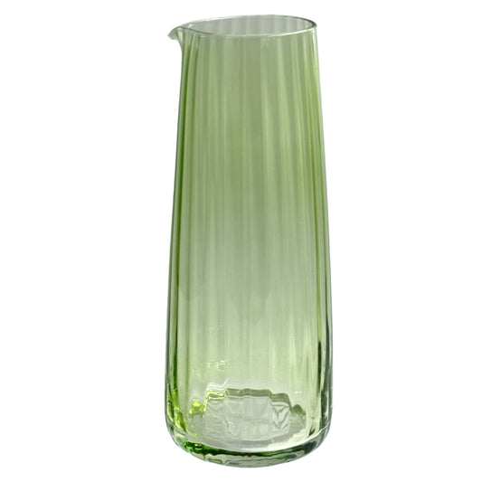 Caraffa in vetro soffiato Prismia Rose & Tulipani verde 1300 ml