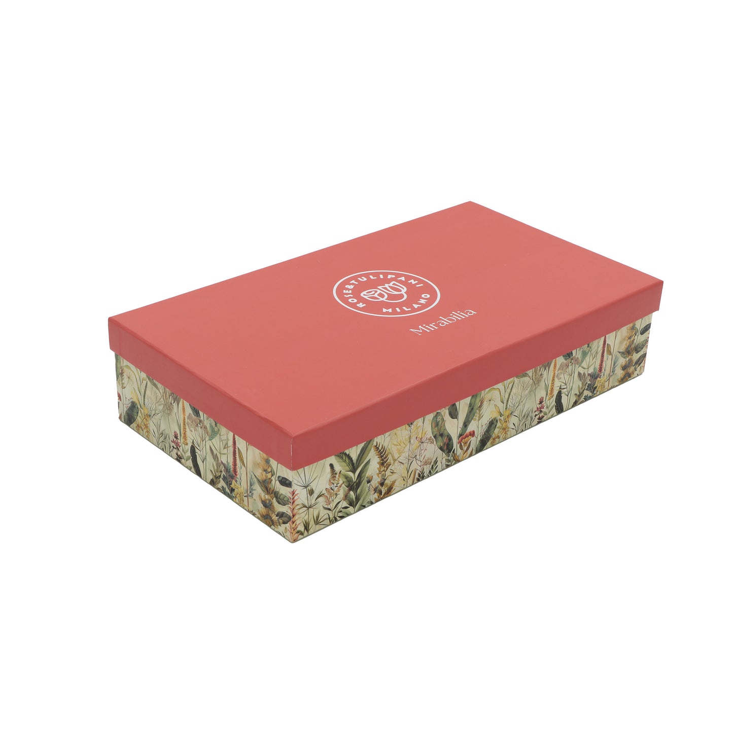 Set di 6 tazzine da caffè con piattino in porcellana decorata contenuta in un abbinato astuccio. Capacità: 90 ml Rose e Tulipani
