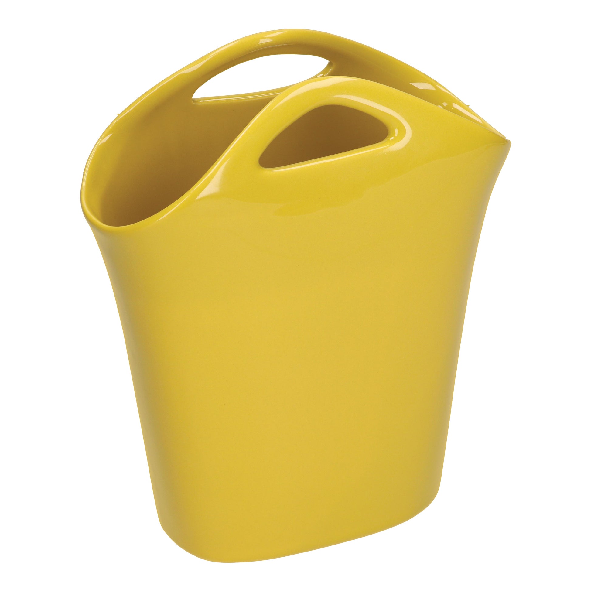 Vaso a forma di borsa in gres dai colori pastello che si abbinano facilmente ad ogni ambiente. Dimensioni: cm 19 x 8.5 x 23 h. In negozio e online su tuttochic.it