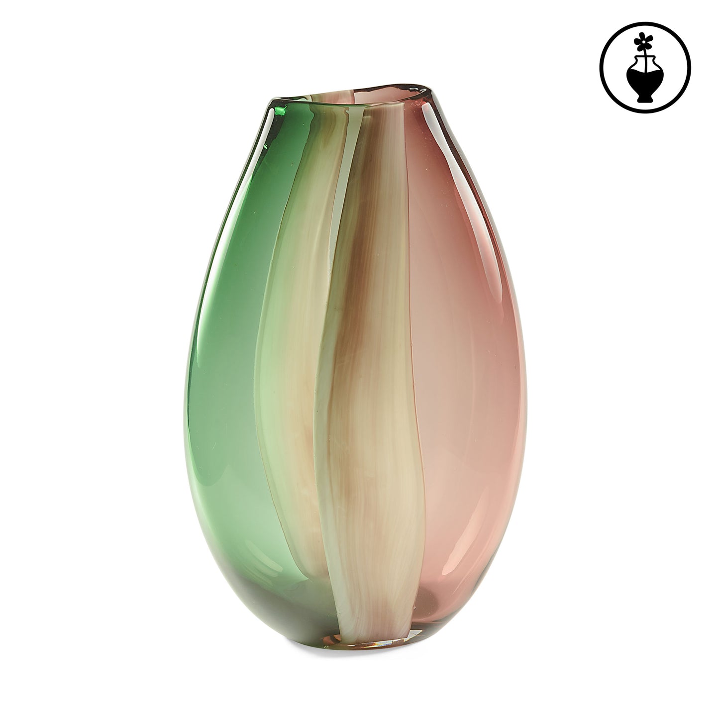 Il Vaso in vetro della collezione "Sullatela" di Rituali Domestici è un'opera d'arte per accogliere i tuoi fiori più preziosi. Realizzato in vetro borosilicato con sfumature rosa, questo vaso è elegante e raffinato. Dimensioni: cm 22 x 13 x 33 h. In negozio e online su tuttochic.it