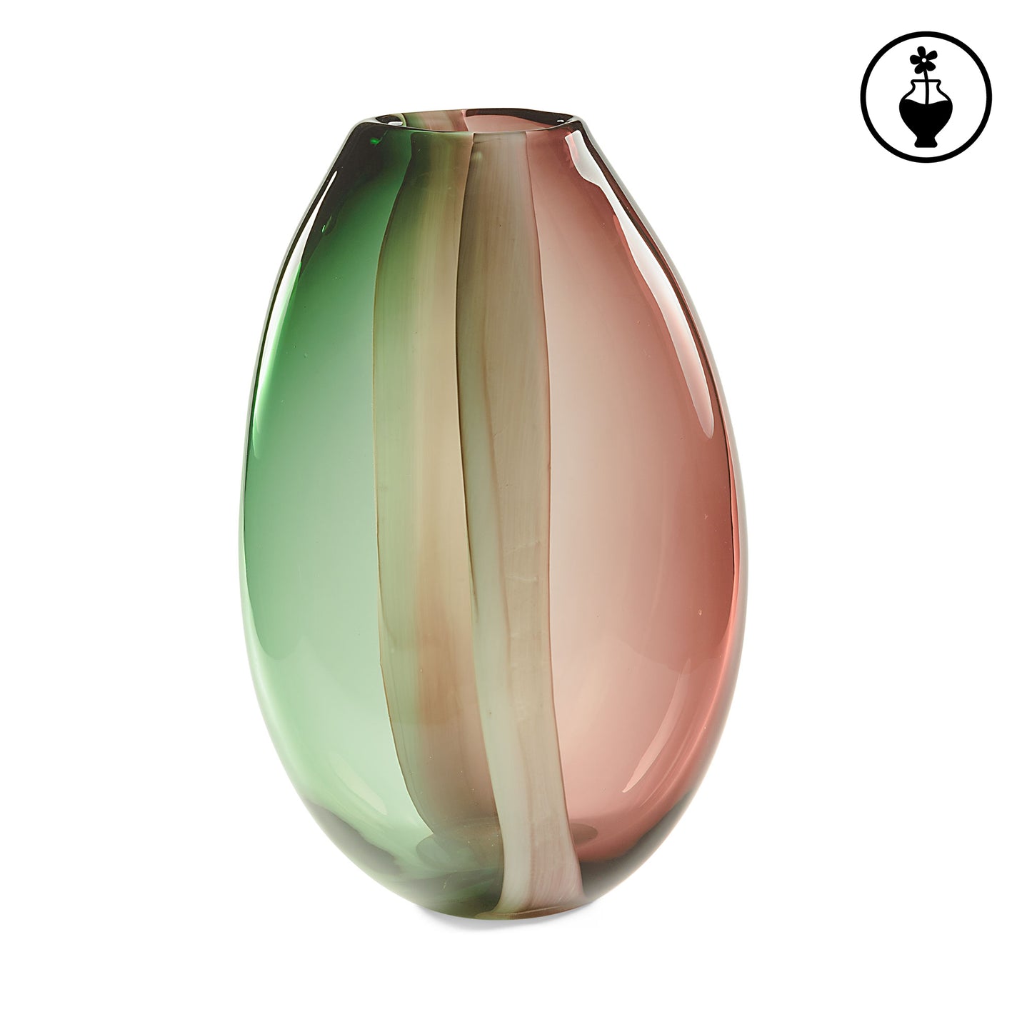 Il Vaso in vetro della collezione "Sullatela" di Rituali Domestici è un'opera d'arte per accogliere i tuoi fiori più preziosi. Realizzato in vetro borosilicato con sfumature rosa, questo vaso è elegante e raffinato. Dimensioni: cm  21 x 13 x 28 h. In negozio e online su tuttochic.it