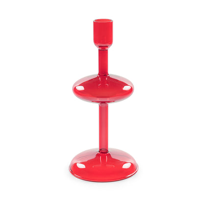 "Soffusi" Portacandela rosso S è un'elegante creazione artistica di vetro borosilicato soffiato a bocca. Irregolarità e imperfezioni non sono considerati difetti ma caratteristiche tipiche di questa lavorazione. Dimensioni: Ø 10.5 x 23 h cm. In negozio e online su tuttochic.it 