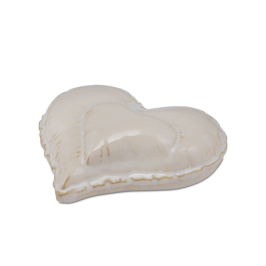 cuore avorio ceramica appendibile collezione Nonmisgonfio Rituali Domestici