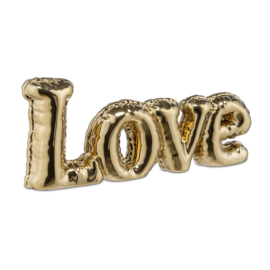 oggetto decorativo LOVE oro ceramica Nonmisgonfio Rituali Domestici