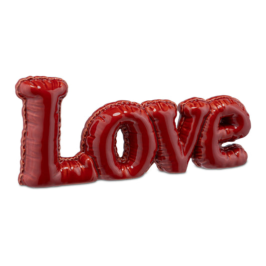 oggetto decorativo LOVE rosso ceramica Nonmisgonfio Rituali Domestici