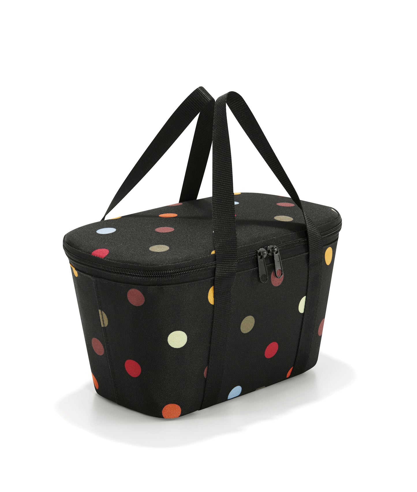 Borsa termica piccola Reisenthel Coolerbag XS fantasia Dots a pois colorati.