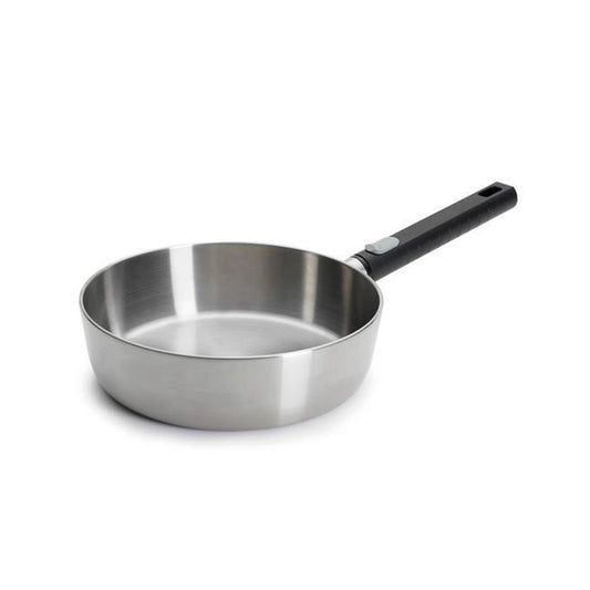 padella alta 24 cm Woll Logic Steel in acciaio inox e alluminio