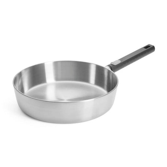 padella alta 28 cm Woll Logic Steel in acciaio inox e alluminio