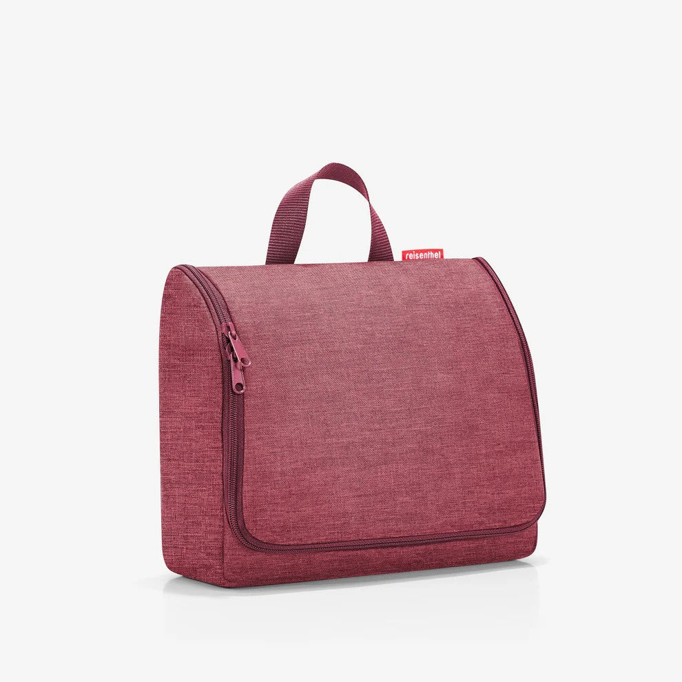 Beauty case Reisenthel Toiletbag XL colore Twist Maroon chiuso.