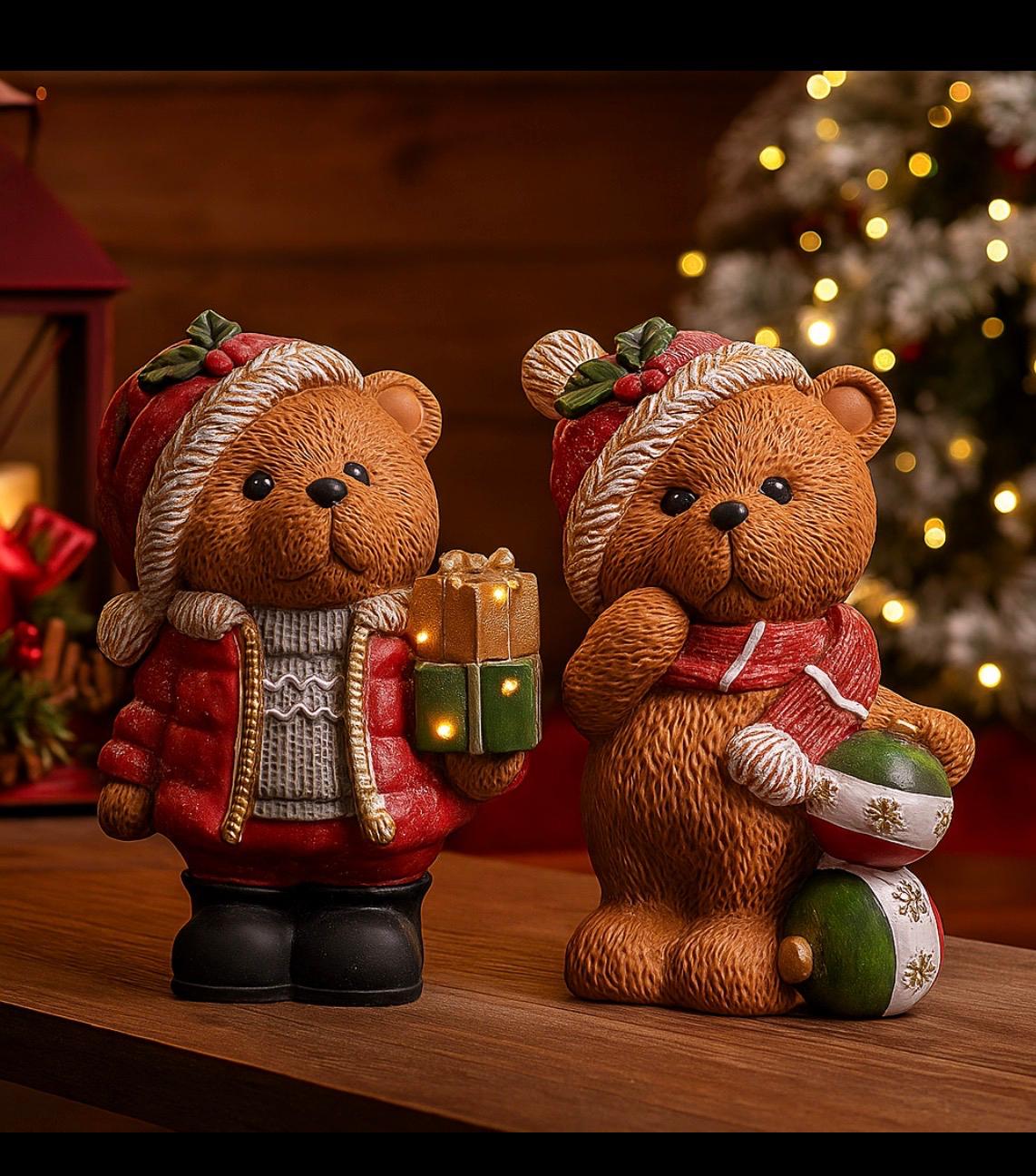 Orsetto natalizio con LED Timstor