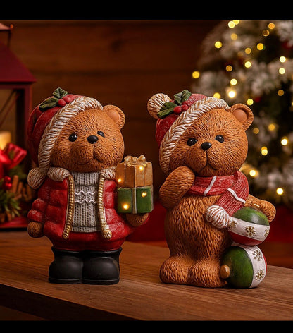 Orsetto natalizio con LED Timstor