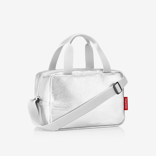 Borsa termica compatta Reisenthel Coolerbag To-Go argento Silver Crackle.