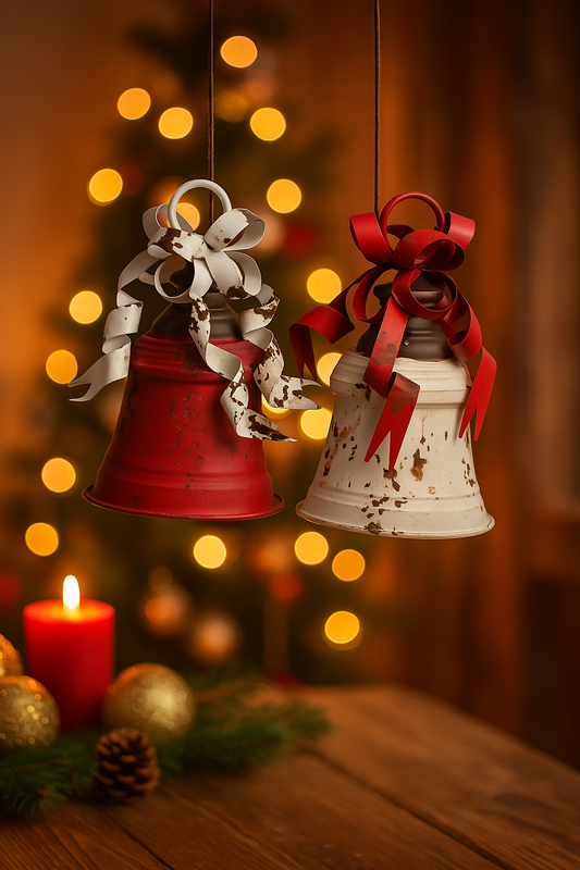 campana natalizia in metallo