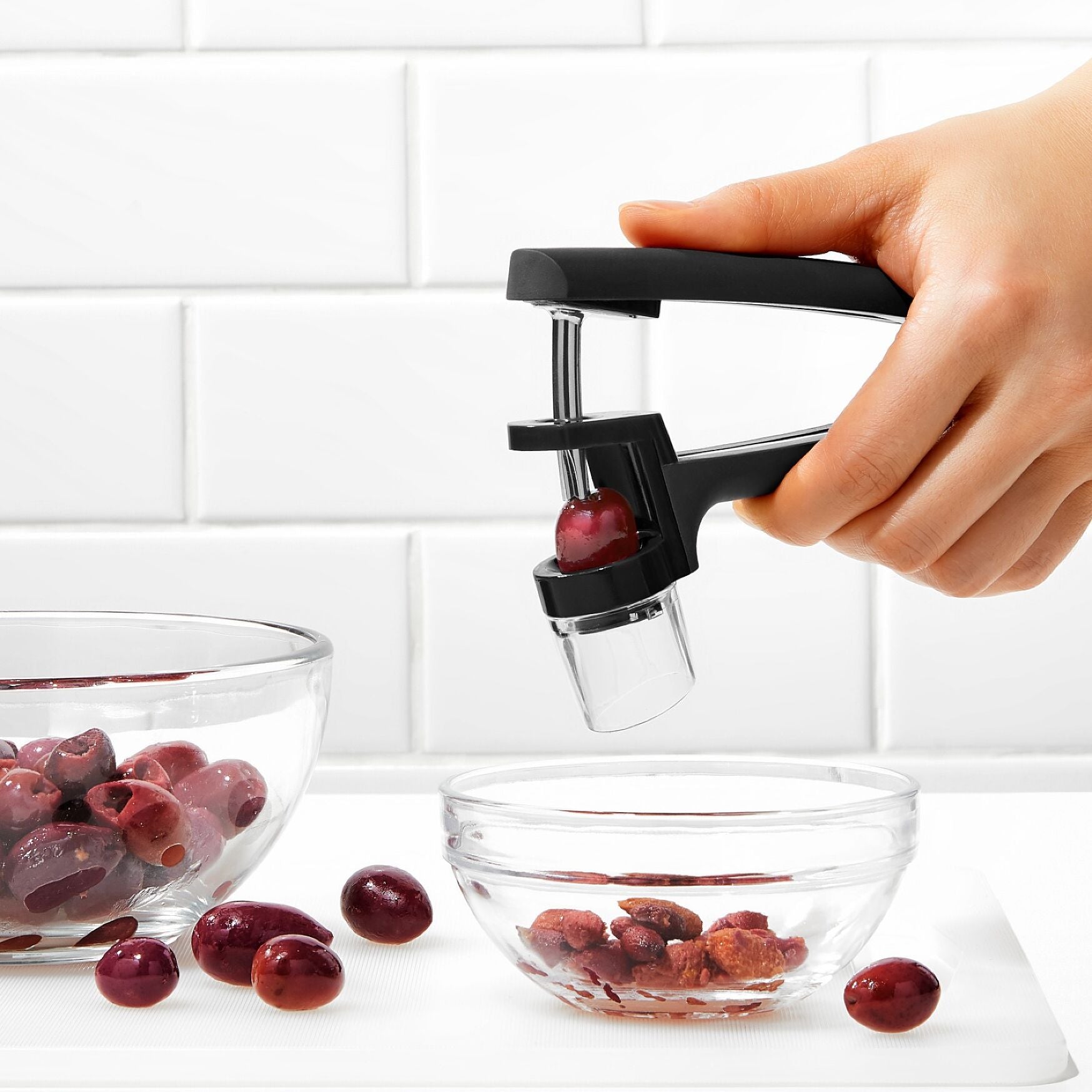 snocciolatore ciliegie e olive in zinco pressofuso