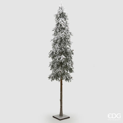 Pino Innevato artificiale h 180 cm Rami in plastica effetto neve Tronco in metallo Base decorata in metallo cm 20x20. In negozio e online su tuttochic.it