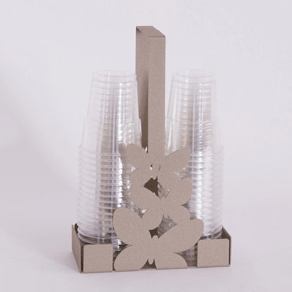 Esalta la tua tavola con il Porta bicchieri Butterfly di Arti e Mestieri. Realizzato in metallo verniciato con un elegante decoro a farfalle. Dimensioni: 8 x 16 x h 27 cm. Prodotto in Italia. In negozio e online su tuttochic.it