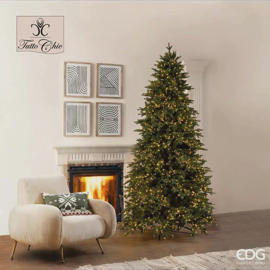 Albero di Natale EDG Pino Cristallo h 240 con 2500 led