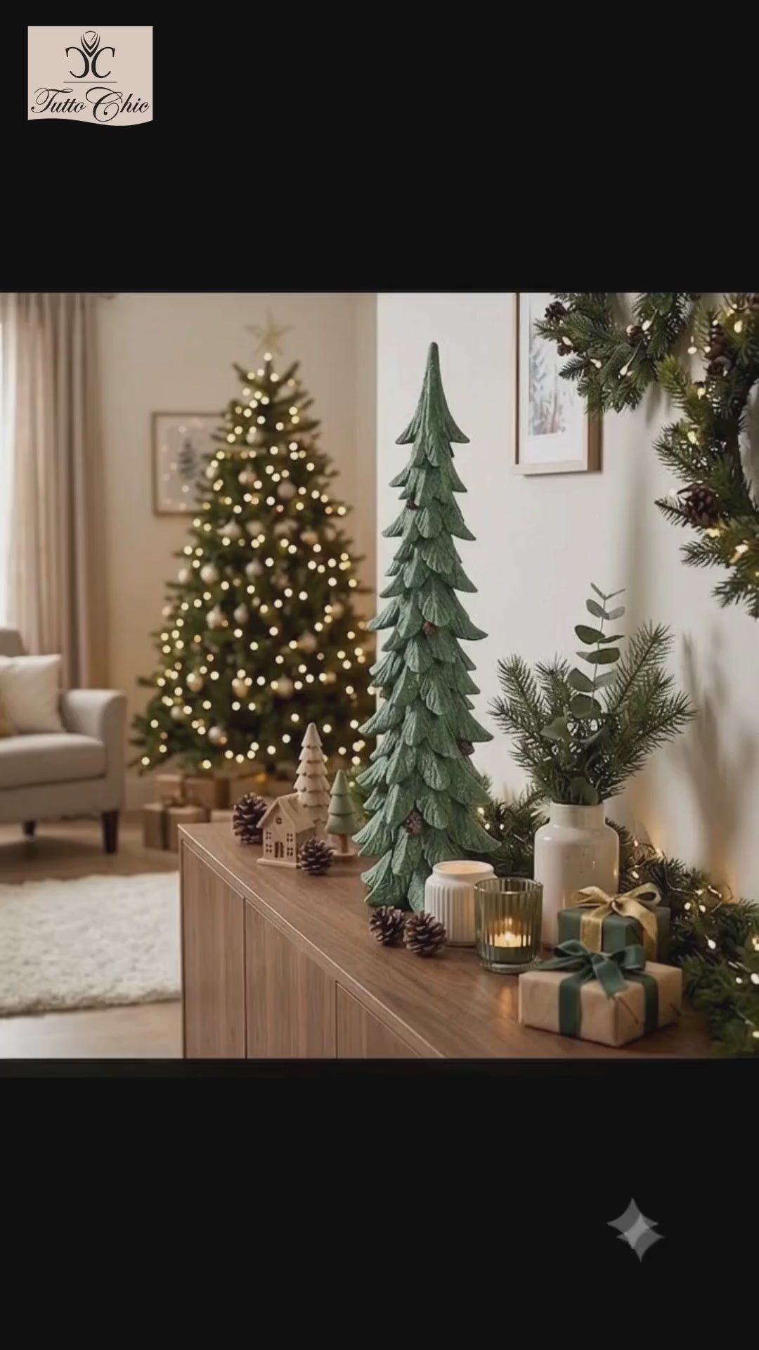 Albero con Glitter in Resina – La Giostra di Amelie – H 92 cm