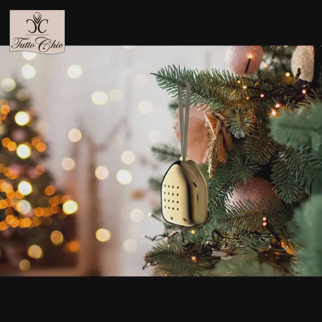 Relaxound Jingle Bells Gold Glow – Decorazione Natalizia Sonora con Sensore