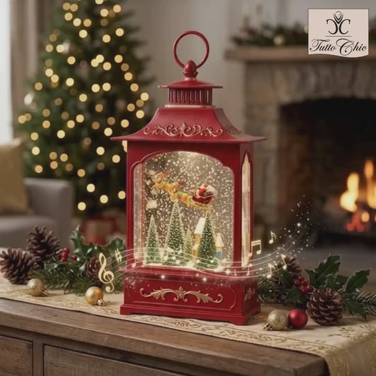 Carillon lanterna con neve e LED – La Giostra di Amelie di Nuvole di Stoffa su tuttochic.it
