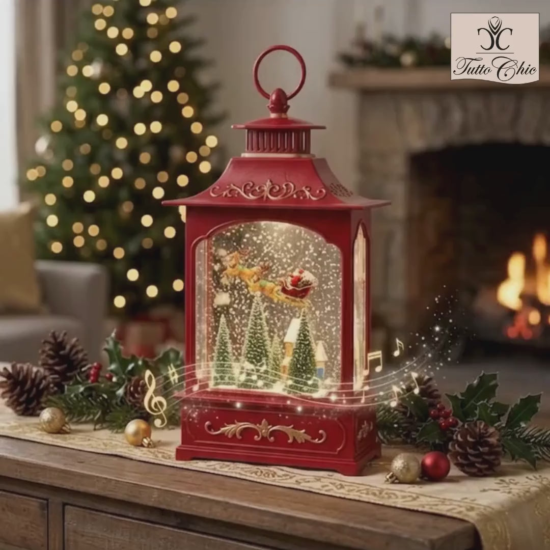Carillon lanterna con neve e LED – La Giostra di Amelie di Nuvole di Stoffa su tuttochic.it
