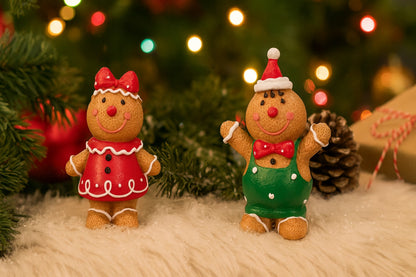 Set 2 Pupazzetti Pan di Zenzero Boy & Girl Gingerbread Timstor