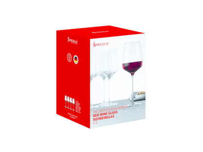 Set di 4 calici vino rosso in vetro cristallino. Dimensioni: mm 89 x 238 h - Capacità: 510 ml Lavabile in lavastoviglie. In negozio e online su tuttochic.it