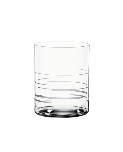 Set di 2 Bicchieri Tumbler e Cocktail, Whisky in cristallo di vetro. Dimensioni: mm ø 80 x 100 h - Capacità: 430 ml. Lavabile in lavastoviglie. In negozio e online su tuttochic.it