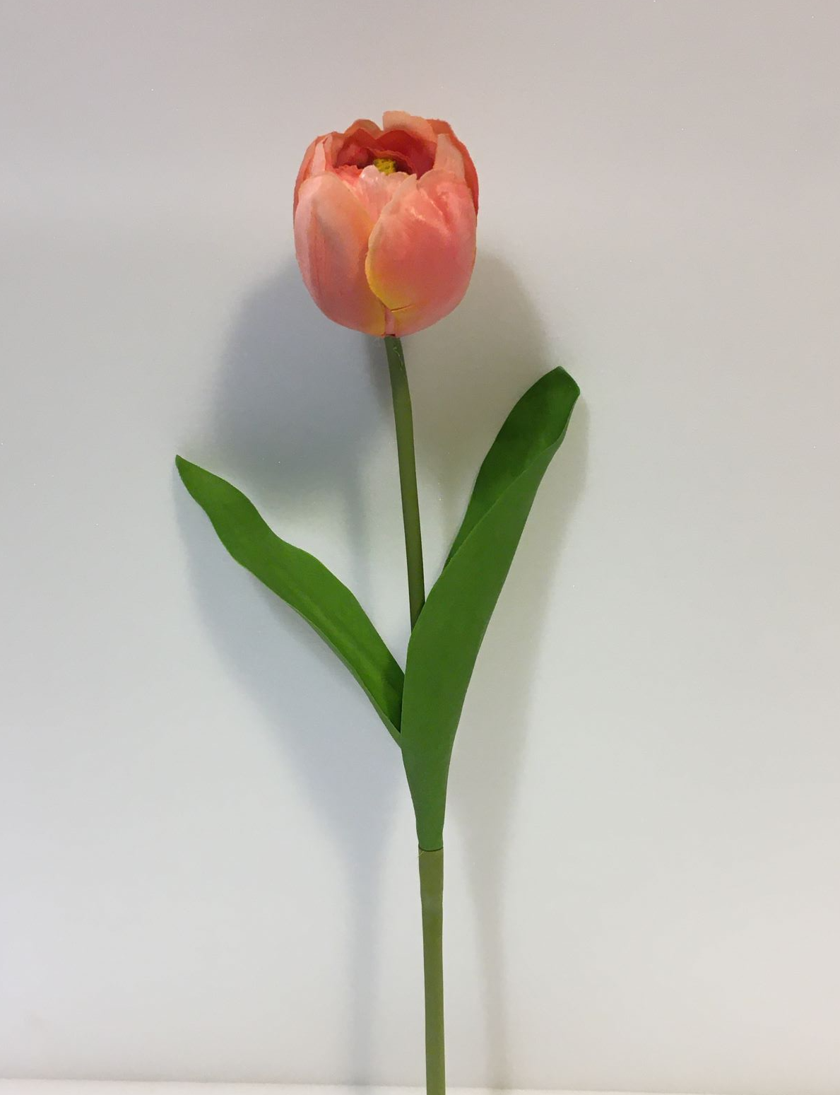 Tulipano rosa alto cm 43. Fiore artificiale in tessuto.