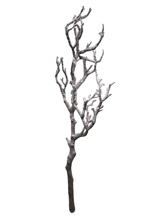 Ramo Manzanite in PVC con effetto innevato. Il ramo finto Manzanite decora vasi, crea alberi artificiali, abbellisce composizioni floreali e offre molte altre possibilità di decorazione. Dimensioni: cm 18 x 66 h Colore: grigio e bianco. In negozio e online su tuttochic.it