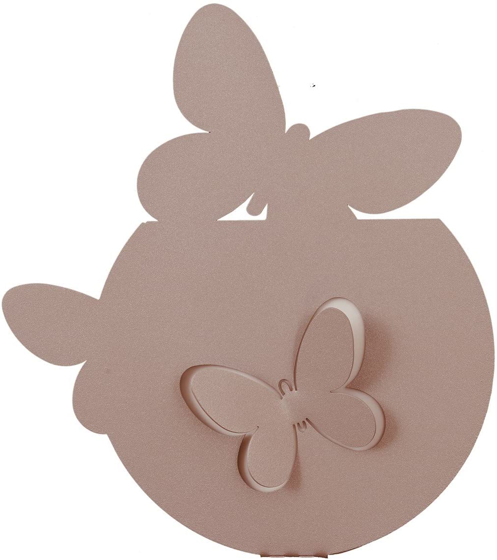 Porta umidificatore a forma di farfalle in metallo verniciato di colore beige. Il contenitore del porta umidificatori può essere usato in vari modi: ad esempio fuori stagione anche come contenitore da parete per mestoli o come portafiori da parete. Dimensione: 24x5px24H. In negozio e online su tuttochic.it