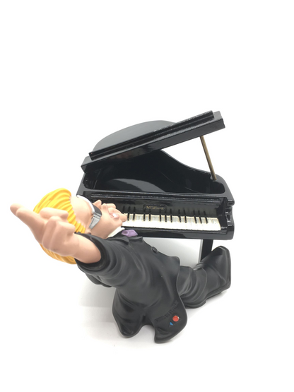 Statuina Pianista Rock con pianoforte