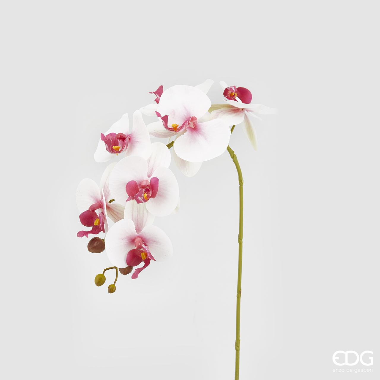 Ramo 7 Orchidee Real ornamentali artificiali. Dimensioni: cm 71 Petali in lattice, stelo in plastica. In negozio e online su tuttochic.it