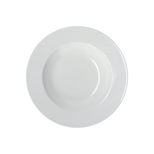 Set di 6 piatti fondi in porcellana di colore bianco diametro cm 23. Lavabile in lavastoviglie Utilizzabile in microonde Utilizzabile in forno tradizionale. In negozio e online su tuttochic.it