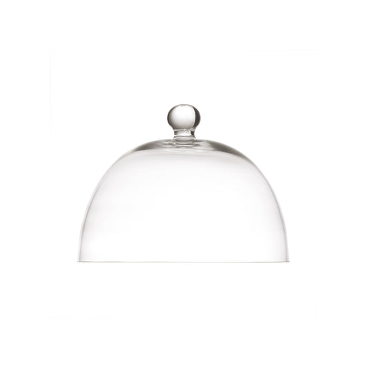 Campana piccola in vetro trasparente diam. cm. 12 x 13 di altezza marchio La Porcellana Bianca