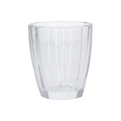 Confezione 6 bicchieri in vetro trasparente cc 320 Dimensioni: Ø 8,5; h10 cm. Lavabili in lavastoviglie. In negozio e online su tuttochic.it
