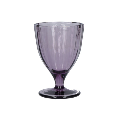 Confezione 6 calici in vetro ametista cc 300 - Ø 8,5 - h 13 cm. Lavabili in lavastoviglie. In negozio e online su tuttochic.it