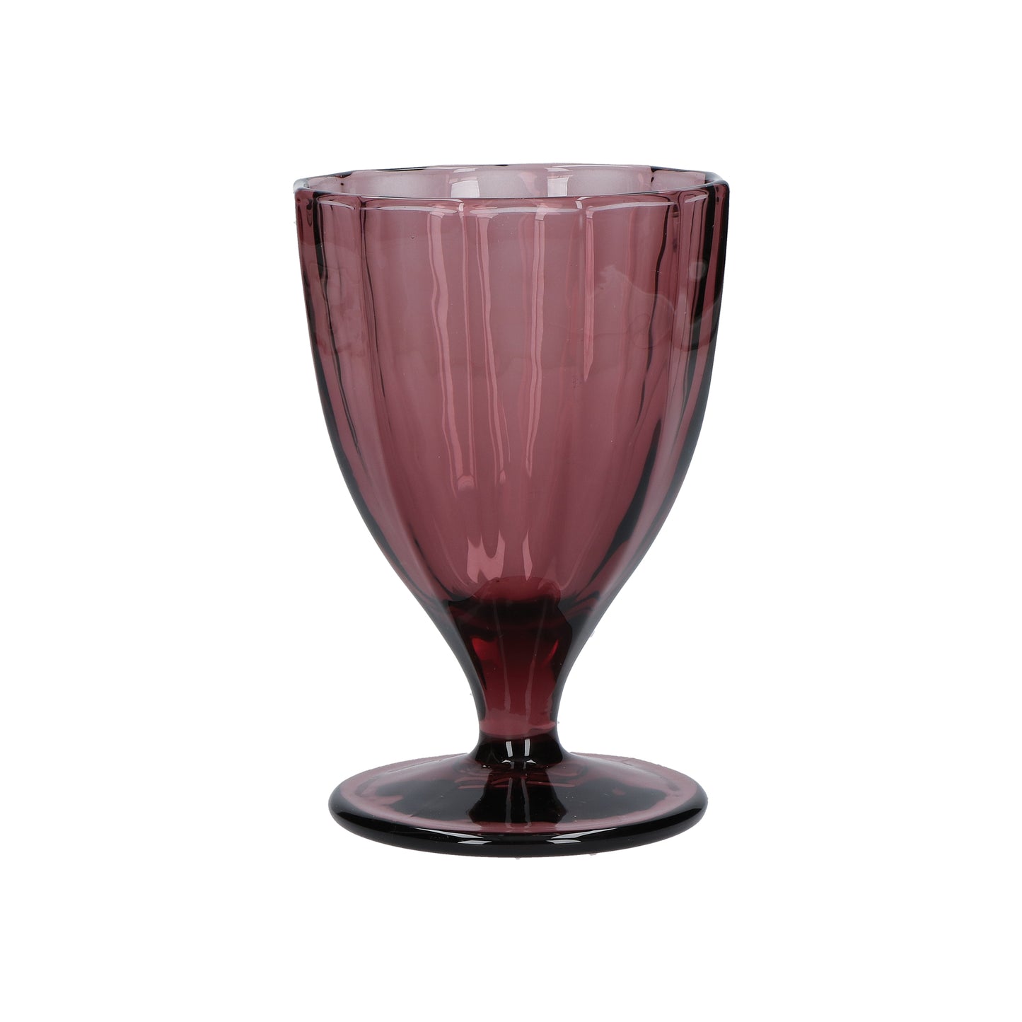 Confezione 6 calici in vetro vinaccia cc 300 - Ø 8,5 - h 13 cm. Lavabili in lavastoviglie