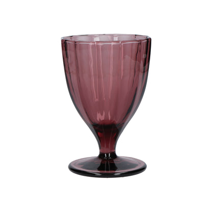 Confezione 6 calici in vetro vinaccia cc 300 - Ø 8,5 - h 13 cm. Lavabili in lavastoviglie