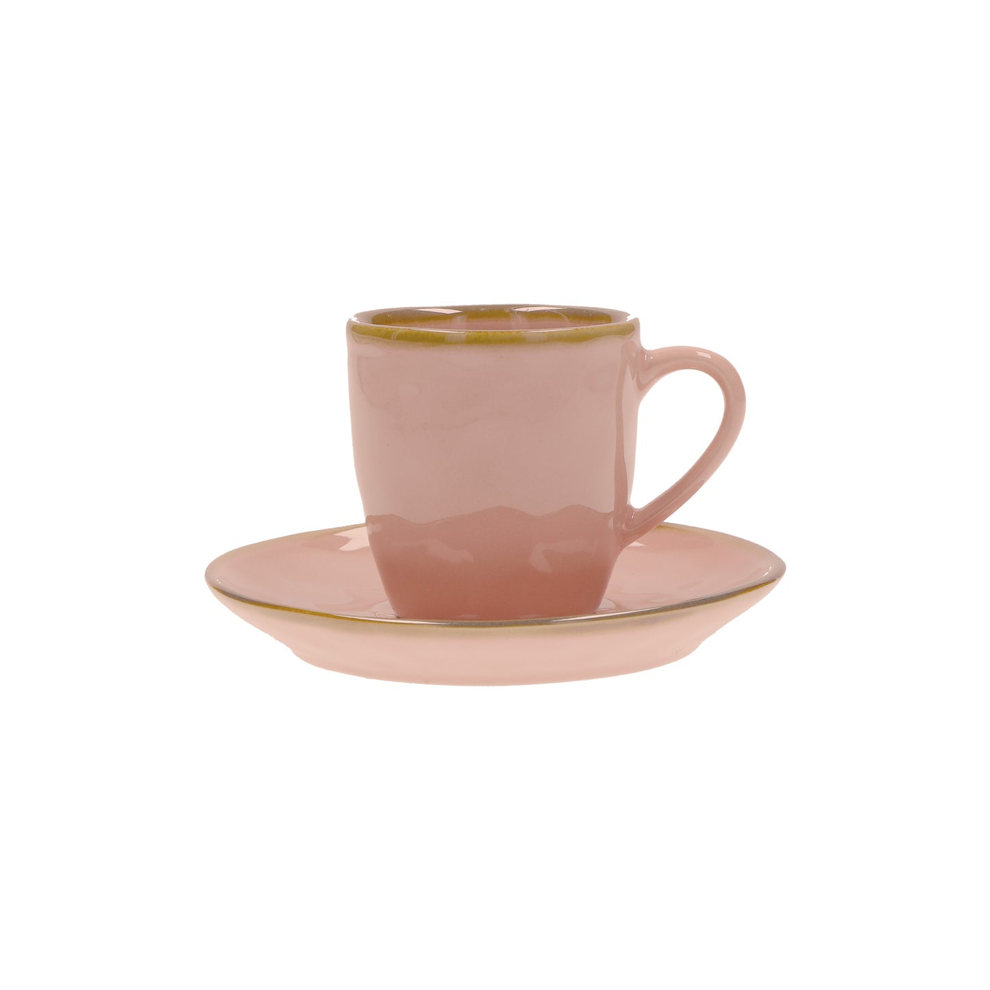 Tazzina caffè con piattino di colore rosa antico della linea Concerto.  L’apparecchiatura è bellissima tono su tono o nei diversi abbinamenti di colore. Materiale: Stoneware Capacità: 90 cc Lavabile in lavastoviglie. Utilizzabile in microonde. Non Utilizzabile in forno tradizionale. In negozio e online su tuttochic.it