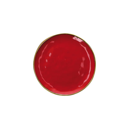 Piatto frutta di colore rosso fuoco della linea Concerto. L’apparecchiatura è bellissima tono su tono o nei diversi abbinamenti di colore. Materiale: Stoneware Dimensioni: Ø 20 cm. Lavabile in lavastoviglie Utilizzabile in microonde Non Utilizzabile in forno tradizionale. In negozio e online su tuttochic.it